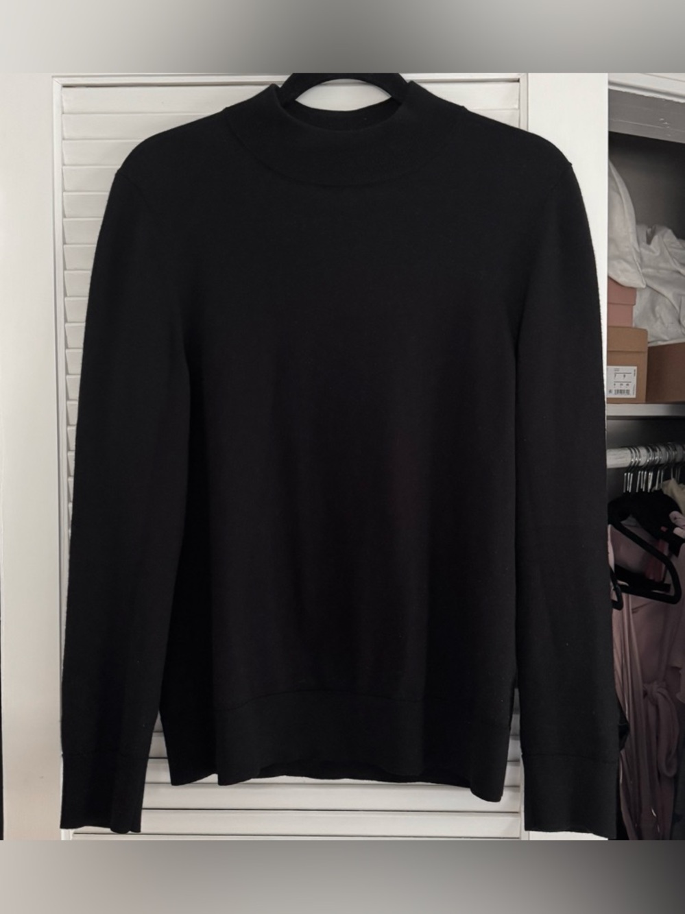 Sandro Men’s Wool Mock Neck Sweater - Picture 4 of 5